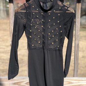 SEXY SHEER BLACK DRESS